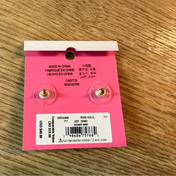 Kate Spade Skinny Mini Bow Studs - Picture 6 of 6